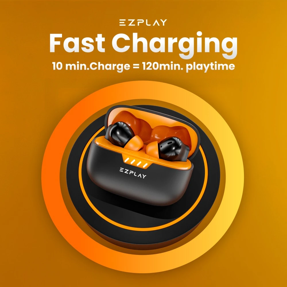 EZPLAY Onyx Fast Charging Feature. Get 120 minute playtime from just 10 minutes of charging.