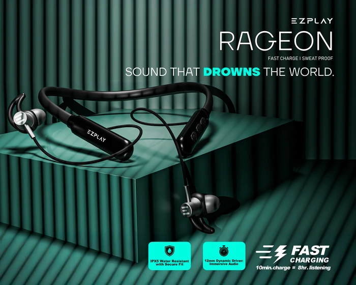 EZPLAY Rageon neckband mobile view banner